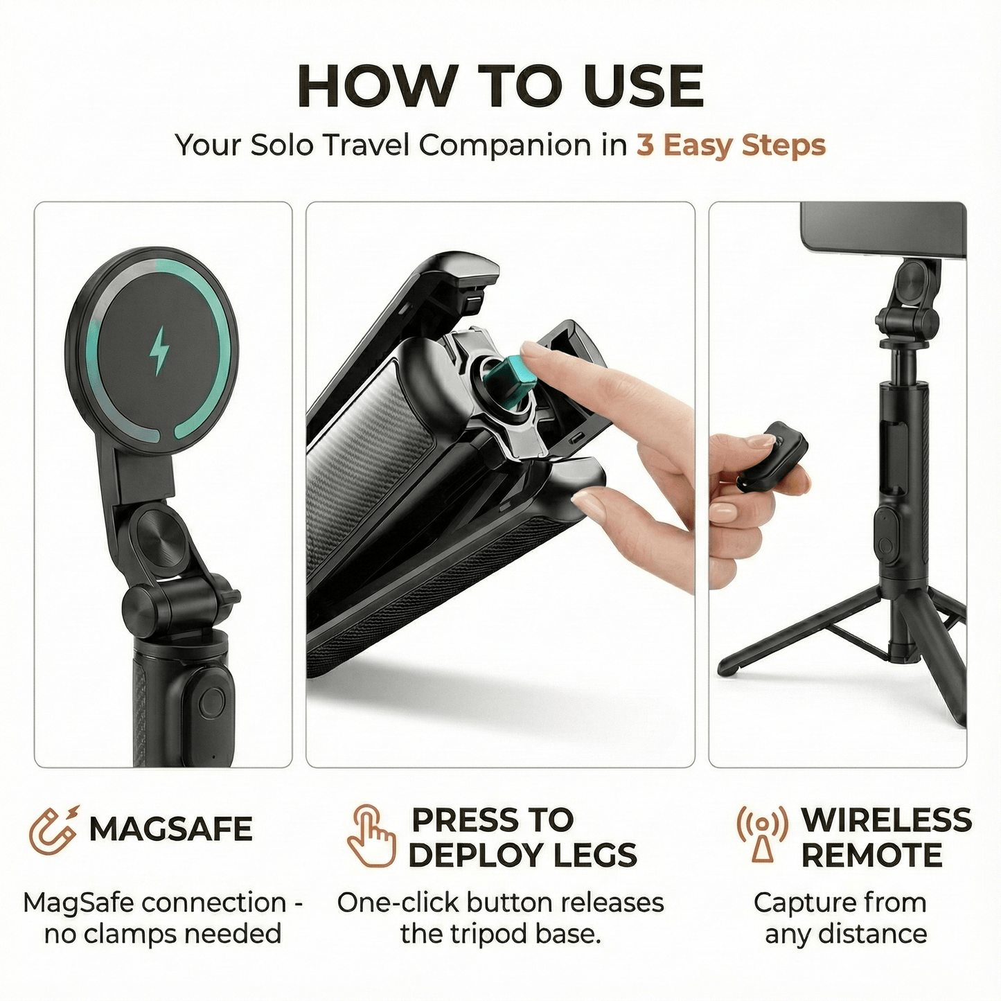 SnapPro™ 4 in 1 Pone Holder