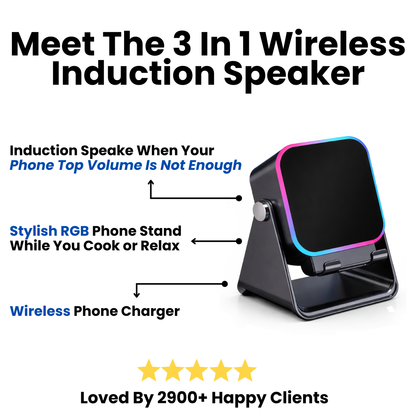 DropPlay™ 3 In 1 Phone Induction Speaker